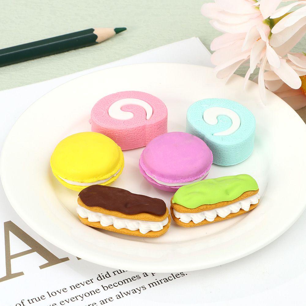 R-flower Rubber Eraser Cute Kawaii Drawing Aksesoris Hewan Perlengkapan Kantor Sekolah Alat Tulis Eraser Set