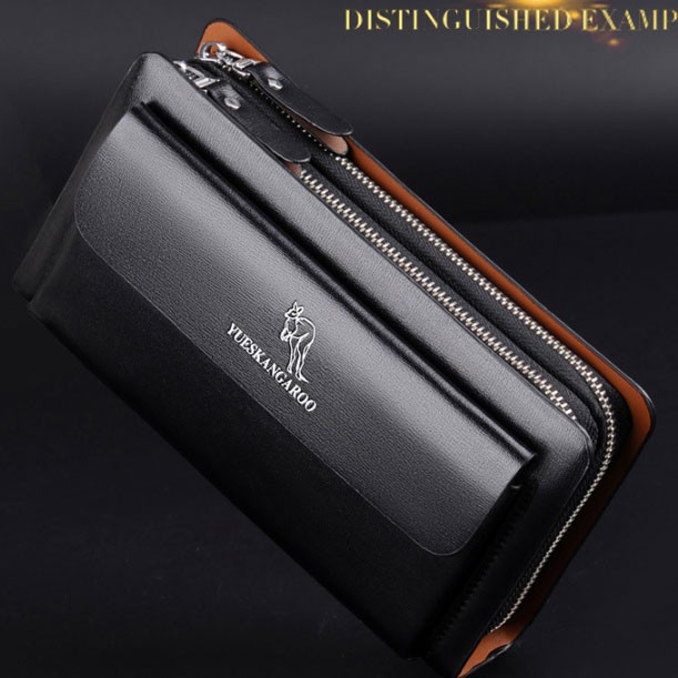 Dompet Clutch Wanita Bahan Kulit - 007 - OKFH02BK Black