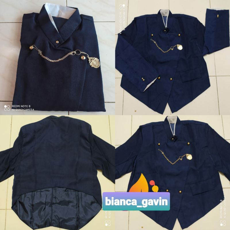 Beskap Solo/ Beskap Jawa/ Beskap Jawa Solo/, Warna Navy atau Biru Dongker