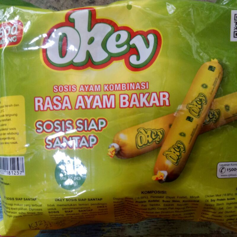 

sosis okey rasa ayam bakar isi 30pcs