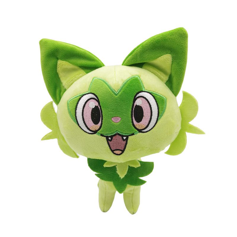 Ready stock Boneka Pokemon Sprigatito Plush Doll Japan Movie Anime Cat Sprigatito Green Fox Fuecoco Quaxly Stuffed Toy Birthday Gift For Kids