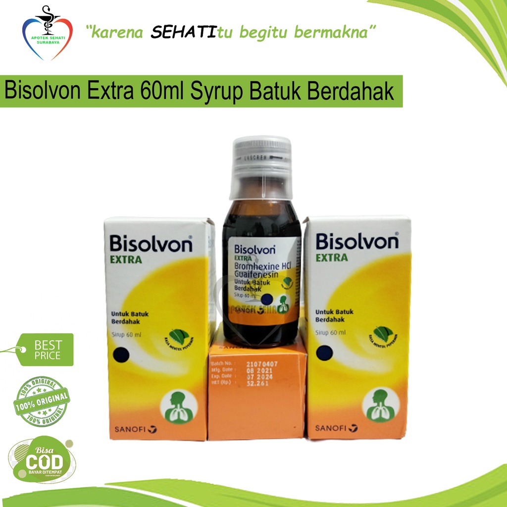 BISOLVON EXTRA 60ML BATUK BERDAHAK EKSPEKTORAN PENGENCER DAHAK