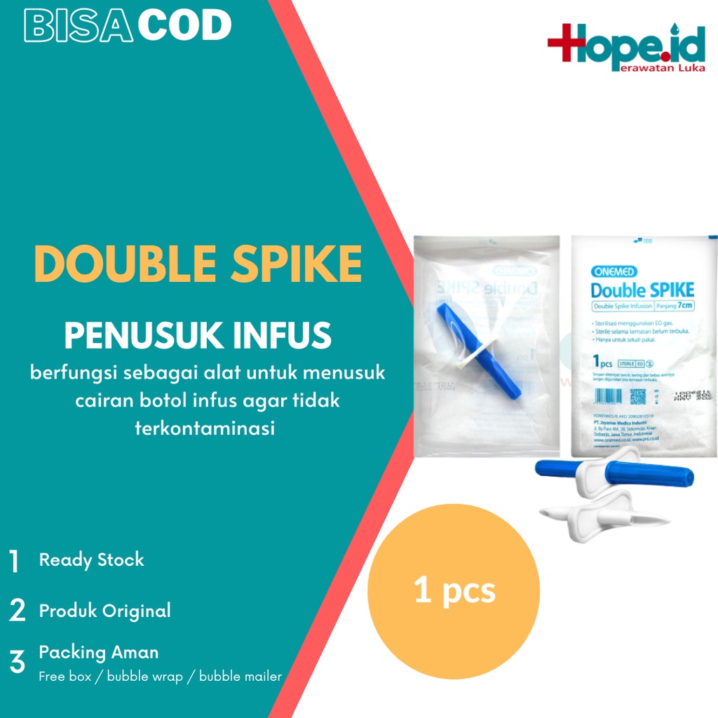 Penusuk Botol Infus | Double Spike