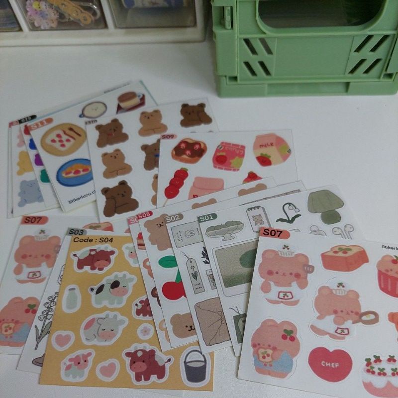 

Aesthetic Mini Sticker Sheet Cutting by stikerlucuclub