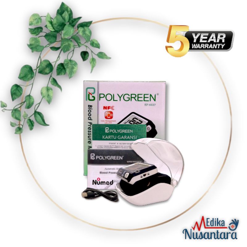 Tensi Digital Dengan Fitur NFC Polygreen KP 6027 / Tensimeter Original Polygreen KP6027