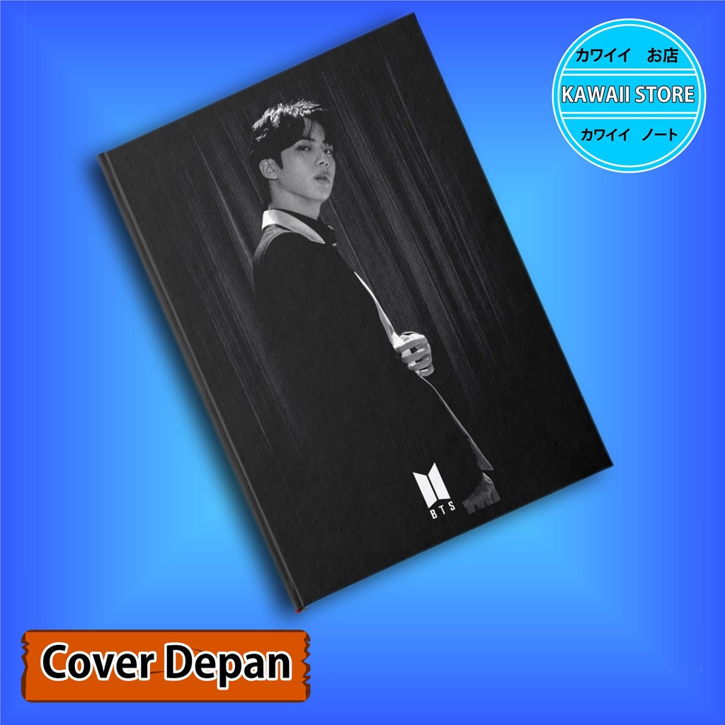 

Notebook / Pocket book Hard Cover Kpop Bts BLACK JIN uk A5 & A6 / Notes Book