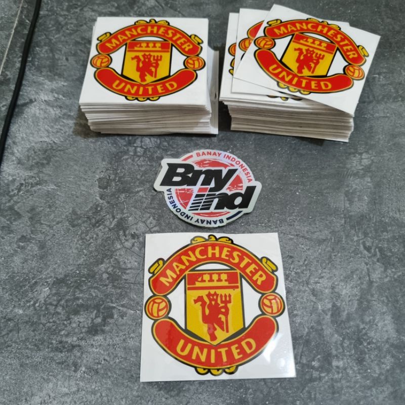 STICKER STIKER MANCHESTER UNITED CUTTING