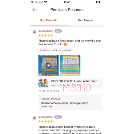 MISO BIG POP IT Jumbo kotak rainbow murah 30cm/fidget toys set pack mainan interaktif pereda stress-7