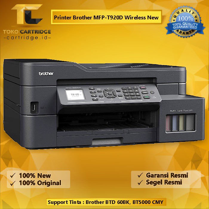 Printer Brothr MFP-T920DW MFP T920dw Wireless Inkjet All-In-One Print Scan Copy Fax WiFi &amp; ADF New