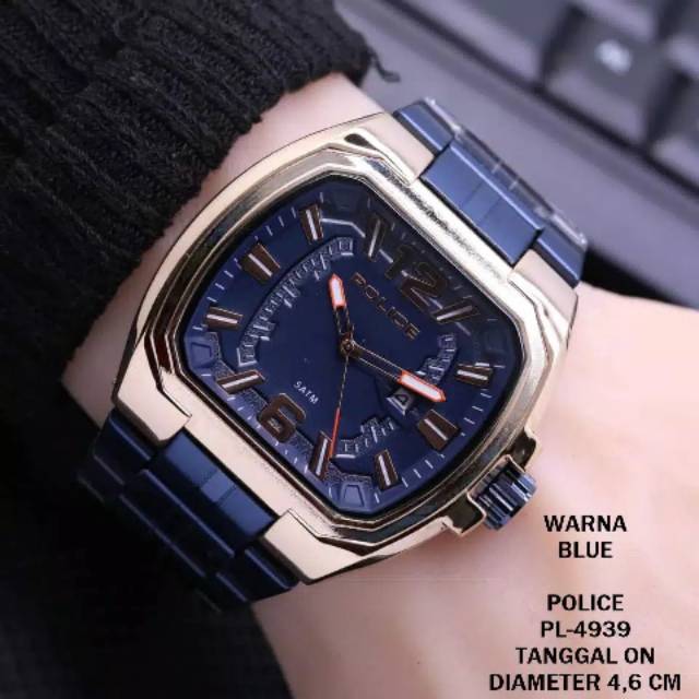 JAM TANGAN ARLOJI PRIA STAINLESS POLICE