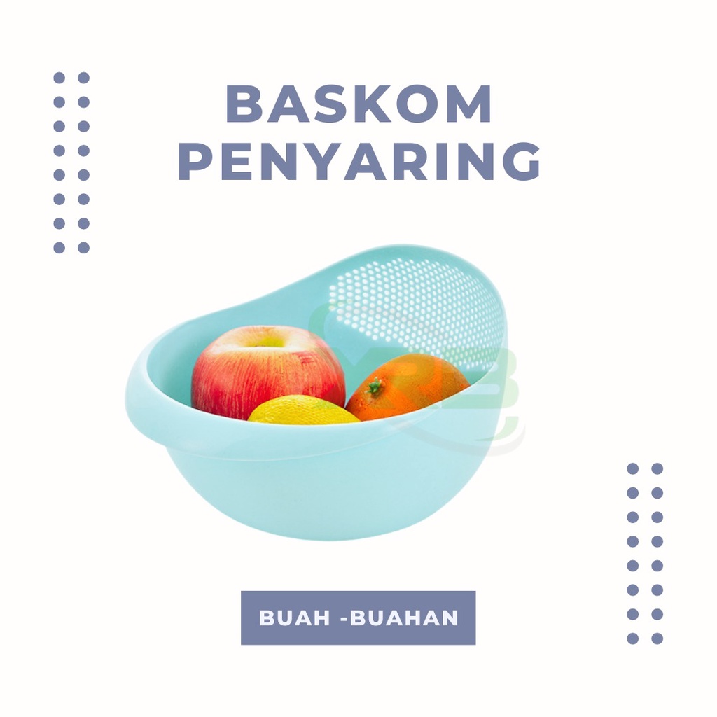 Baskom Cuci Beras Buah dan Sayuran Baskom Pencuci Beras Wadah Cuci Beras Baskom Serbaguna Multifungsi