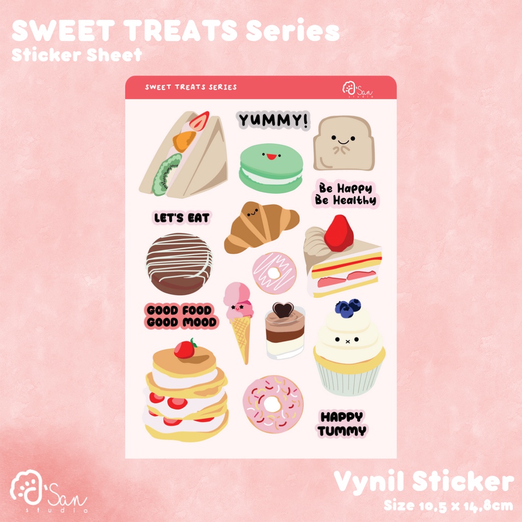 

Sweet Treats Series Sticker Sheet