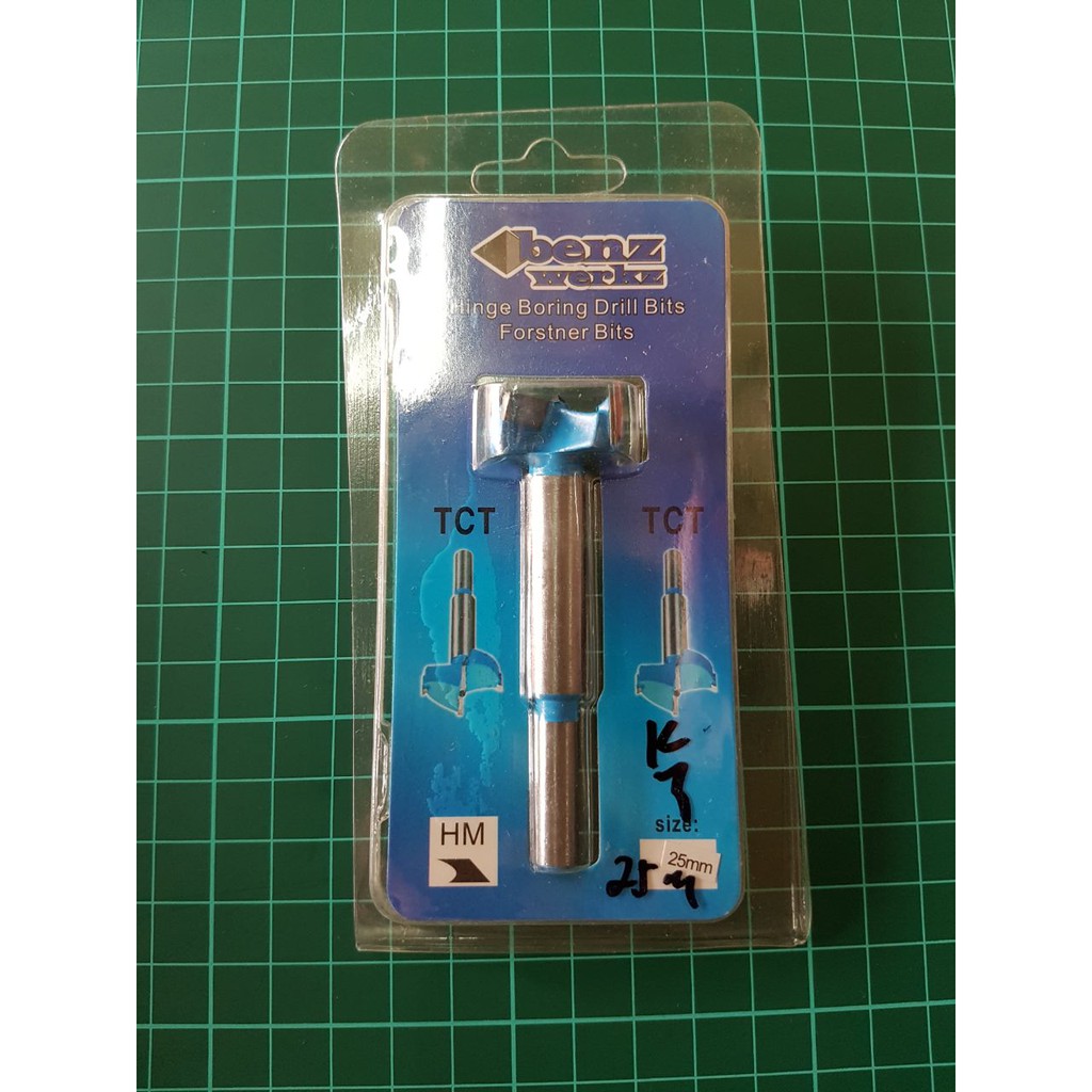 Hinge Boring Drill Bits Untuk Bor Kayu Ukuran 25 mm Merk Benz Werk