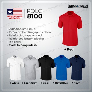  GROSIR  Kaos  kerah Polo  New States Apparel NSA Premium  