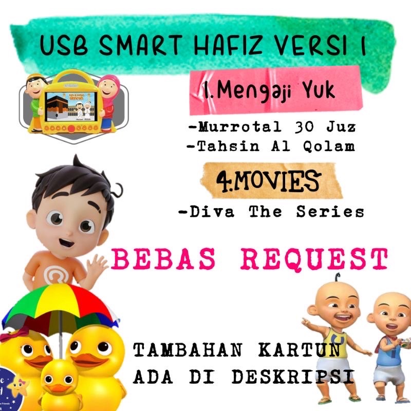 SMART HAFIZ USB BEBAS REQUEST VERSI 1 2 3 4 5 6 SMARTHAFIZ RESSA BANYAK TAMBAHAN