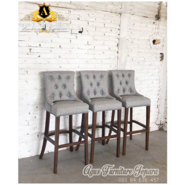 KURSI JOK BAR CAFE KANVAS (kursi sofa bar kursi cafe kursi makan bar)