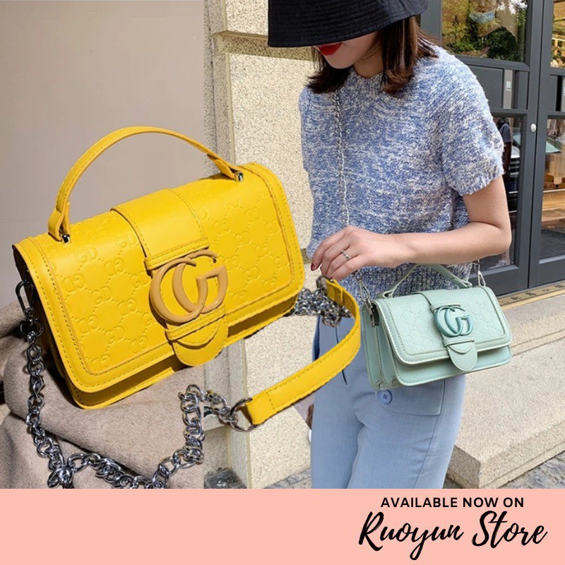 RYX - Granty Emboss Tas Selempang Pastel Casual - Ori Import