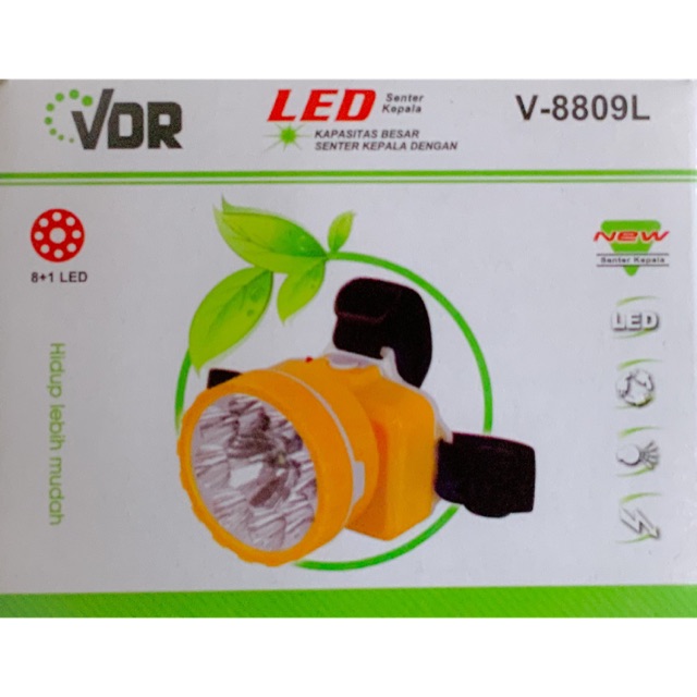 Senter Kepala/ Head Lamp LED VDR V-8809L