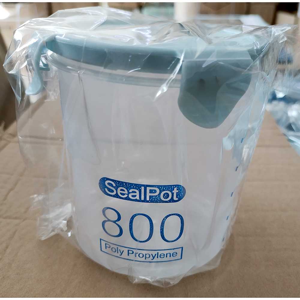 Toples Kedap Udara Kotak Penyimpanan Makanan Plastik 4 Seal