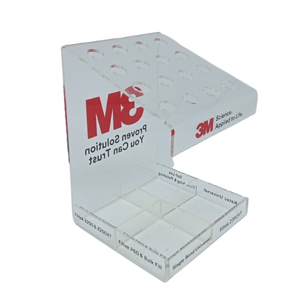 Akrilik Stand Tempat Komposit 3M USA Rak Penyimpan Komposit Veneer