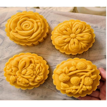 MC-150 Cetakan Mooncake Motif Flower Mixed