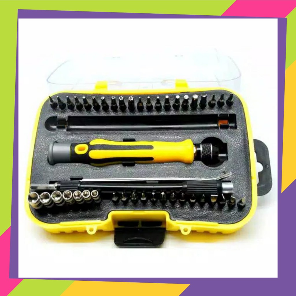 JNT Screwdriver Repair Tool Kit Set / Obeng Set Reparasi 45 in 1 Original