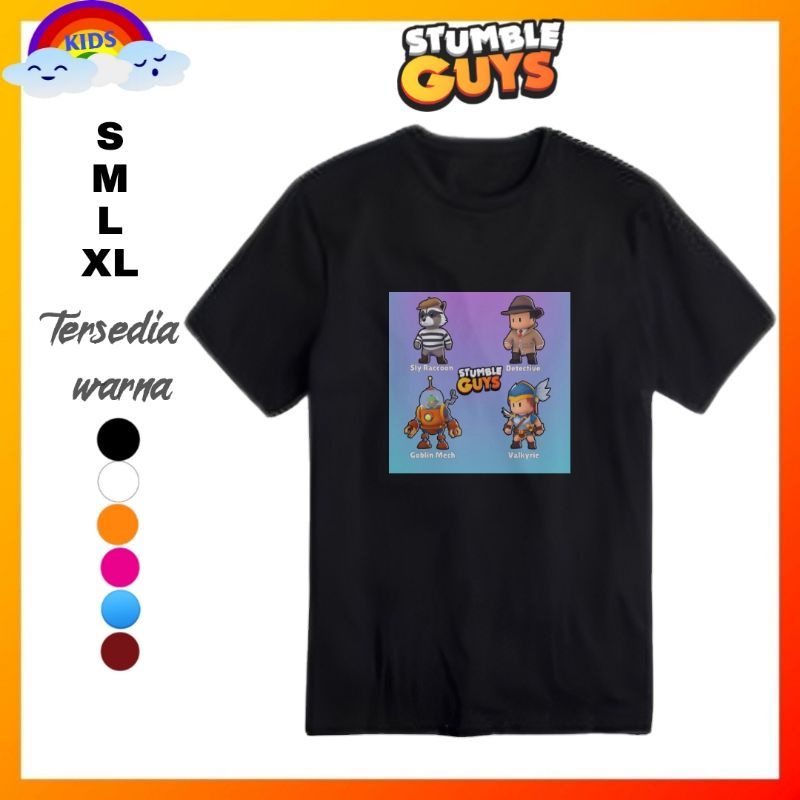 Stumble guys guy baju kaos shirt distro Anak stumble guys guy kaos stumble guys guy/Baju stumble guy