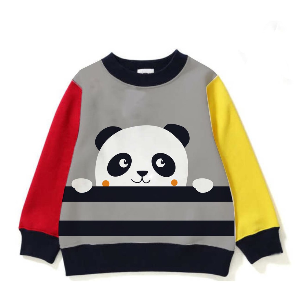 TokoMilkan - Sweater Anak Laki Laki Atau Perempuan COLOR HAND Umur 1 - 6 Tahun Bahan Fleece