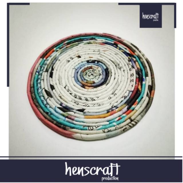 [6 PCS] Kerajinan Dari Koran / Kerajinan Koran / Tatakan Gelas Dari Koran / Kerajinan Tangan