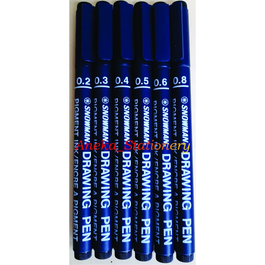 

Drawing Pen Snowman (Hitam) 0.1 - 0.8