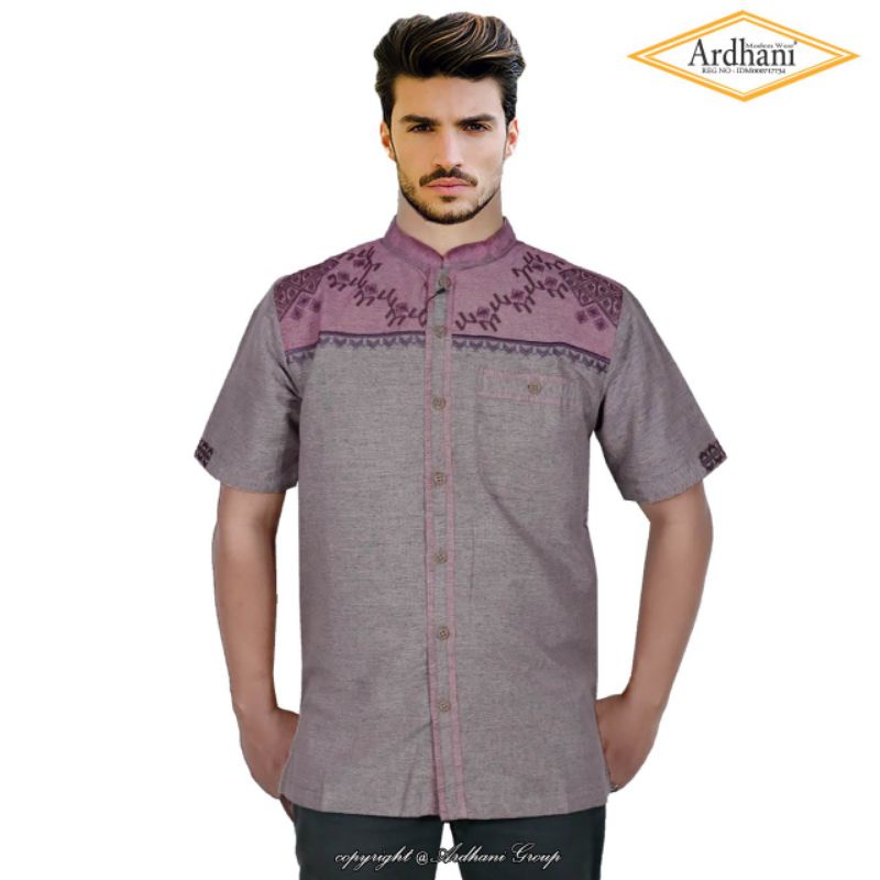 Baju Kemeja Koko Lengan Pendek Premium Ardhani