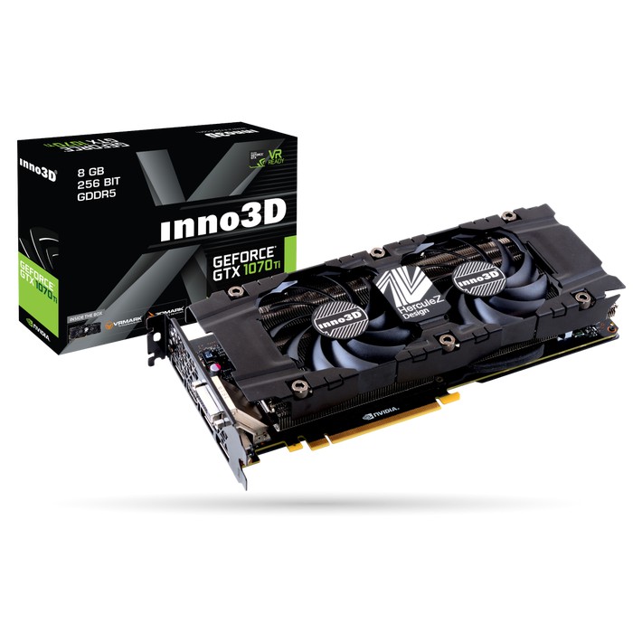 DIJAMIN TERBAIK  Inno3D GeForce GTX 1070 Ti X2 8GB GDDR5 256bit - VGA Card
