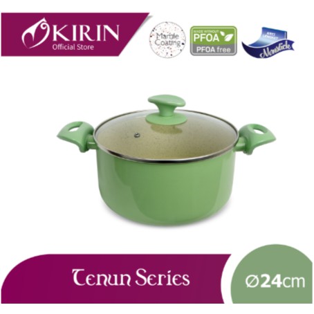 KIRIN SAUCEPAN | TENUN | 24 cm | TEFLON CLASSIC | Panci Anti Lengket