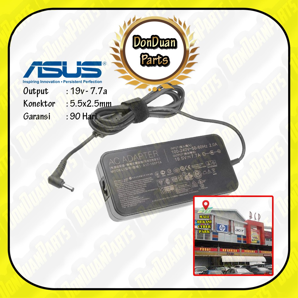 Charger Casan Adaptor Laptop ASUS 19V 7.7A G60jx G70G G71Gx G72G G73 ROG