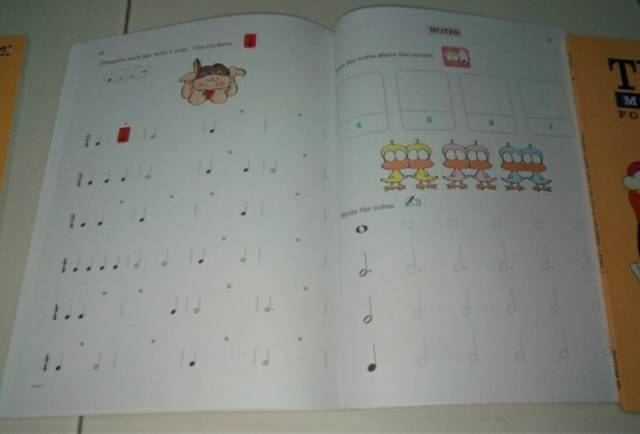 Buku Theory Made Easy for little children level 1 atau 2 by LINA NG with stickers cover coklat