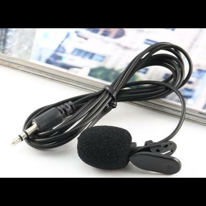 Mic Clip On Jepit 3.5mm Microphone Mikrofon Smule Youtubers