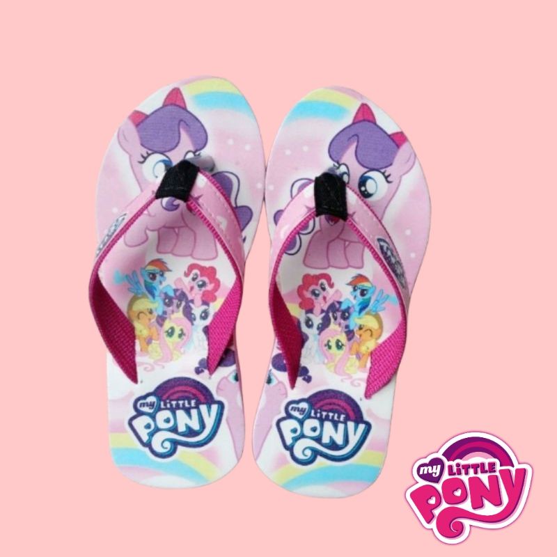 Sandal Wedges Anak Karakter | Wedges Anak Kudapony ( WGS PONY)