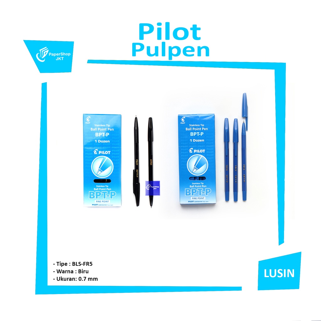 

PILOT - Pen Ballpoint BPT-P - Pulpen Pilot Bptp - Lusin