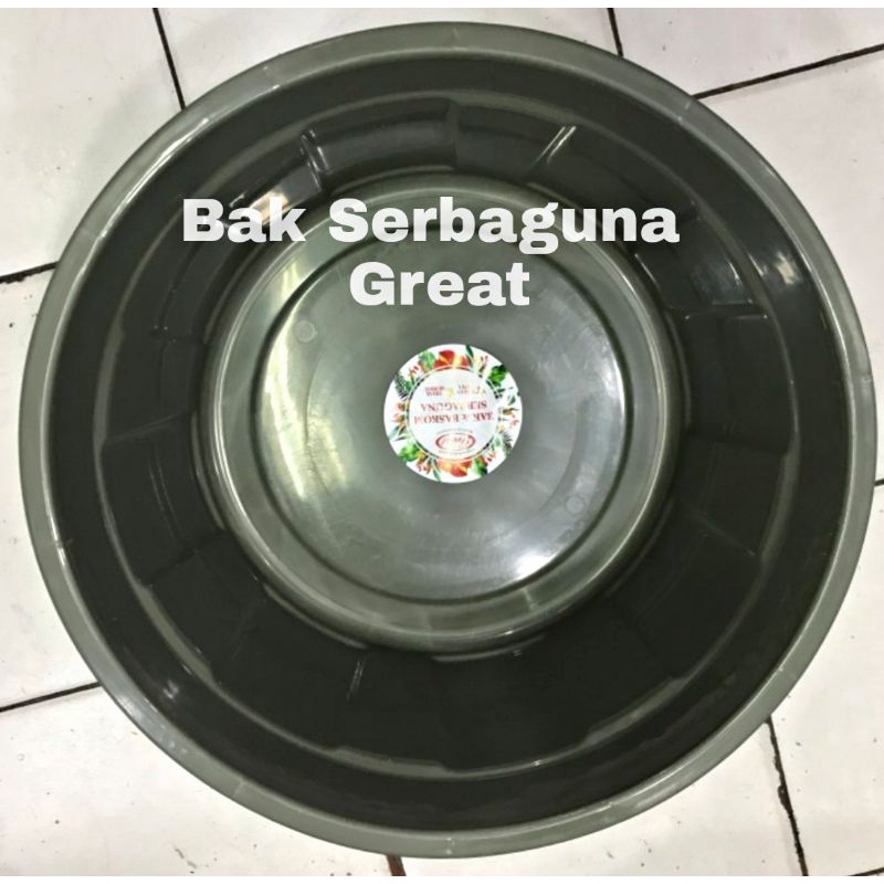 Bak Serbaguna Great Hijau 25 T / Baskom Besar Cuci Pakaian / Baskom Cuci Piring Diameter 50cm