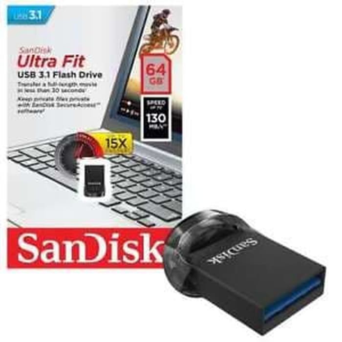 Flash disk SANDISK ULTRA FIT USB 3.0 CZ430 64 GB