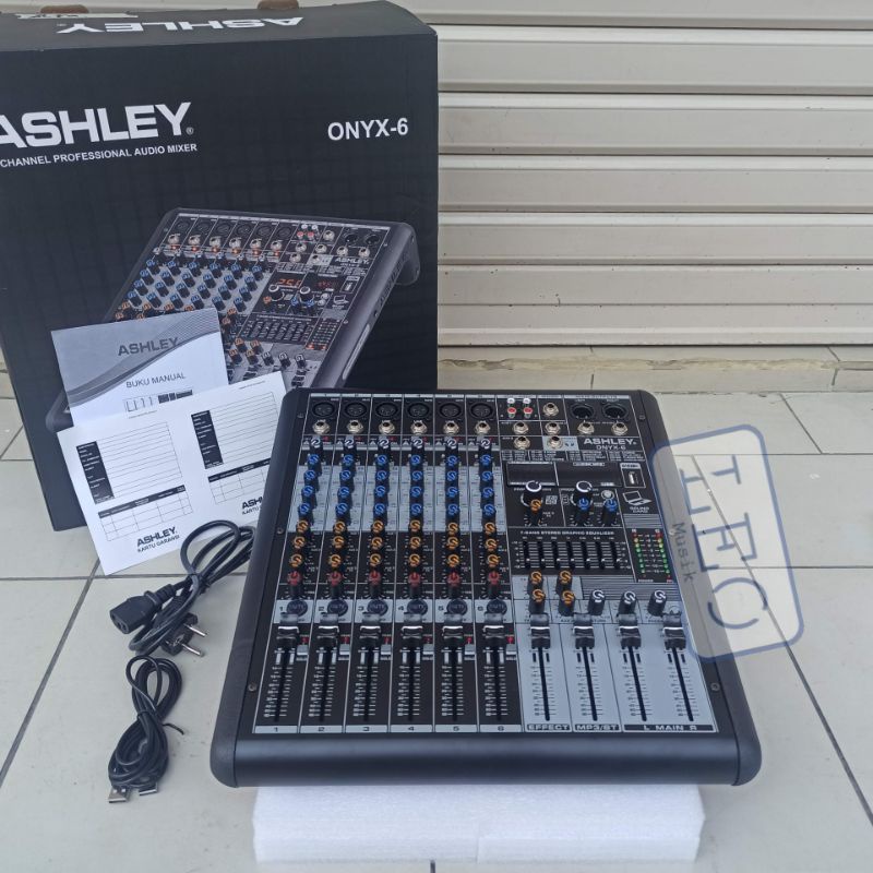 ASHLEY MIXER ONYX 6 ONYX6 MIXING CONSOLE 6 CHANNEL