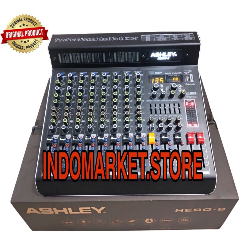 mixer ashley hero 8 hero8 ashley hero8 hero 8 original ashley garansi resmi 1 tahun ashley 8 channel