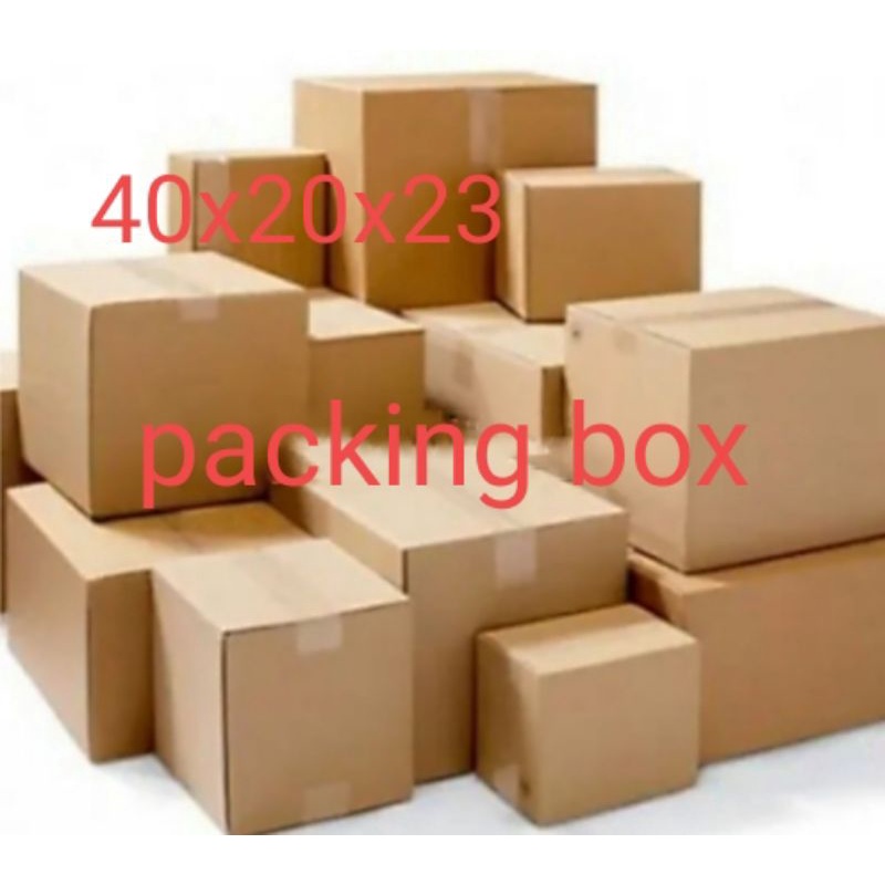 

dus/karton UK.40x20x23cm.single wall.luar dalem polos