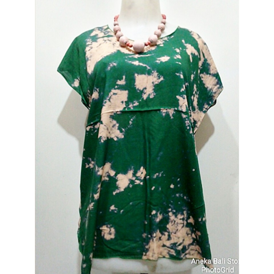 Atasan baju tie dye Bali UK-XL, pakaian wanita , Baju Tidur , casual dress Kaos bali , tye dye murah