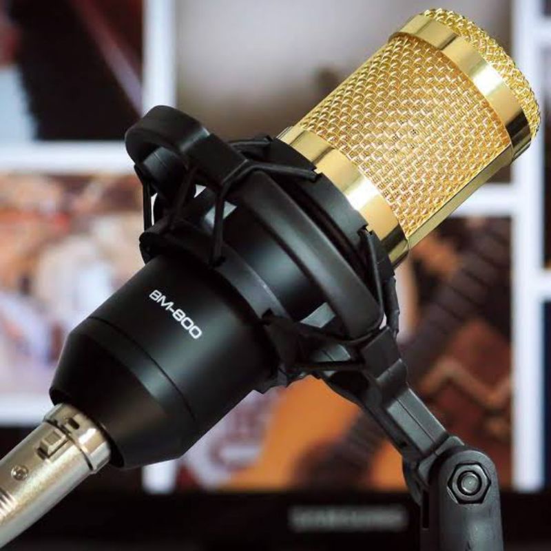 Mic BM 800 dan Soundcard V8