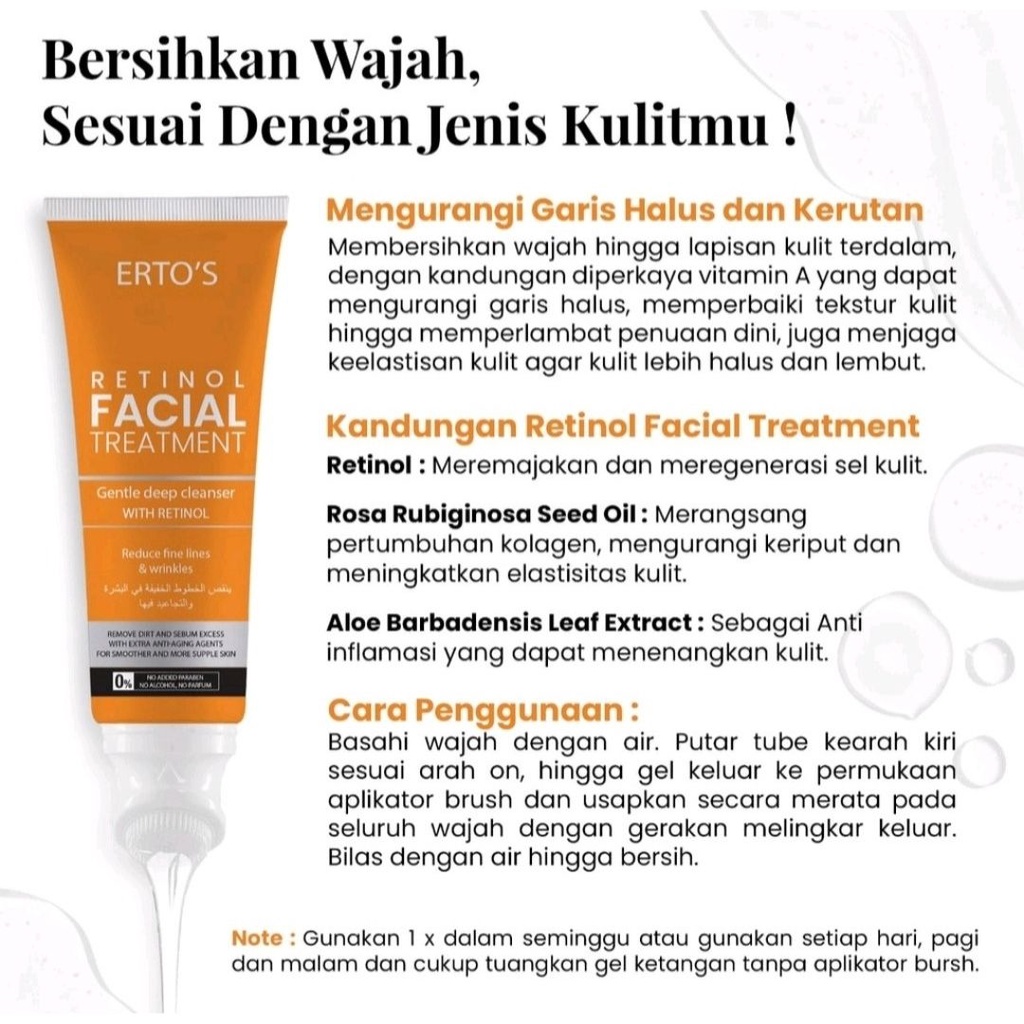 NEW ERTOS FACIAL TREATMENT ORIGINAL PERAWATAN KECANTIKAN WAJAH BPOM