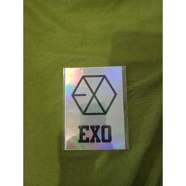 STICKER HOLOGRAM MEMBER LIGHTSTICK EXO OFFICIAL