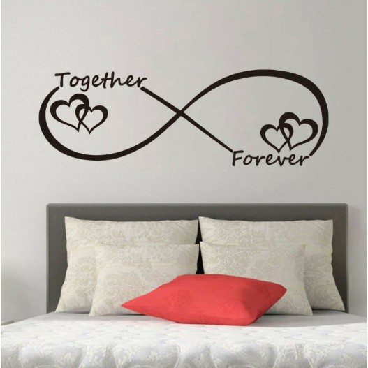 Wall Stiker love / stiker love forever / stiker dinding - Z