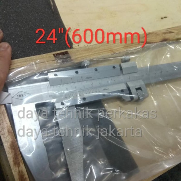 

Promo sigmat toki 24 in - vernier caliper toki 600mm - jangka sorong ori baru