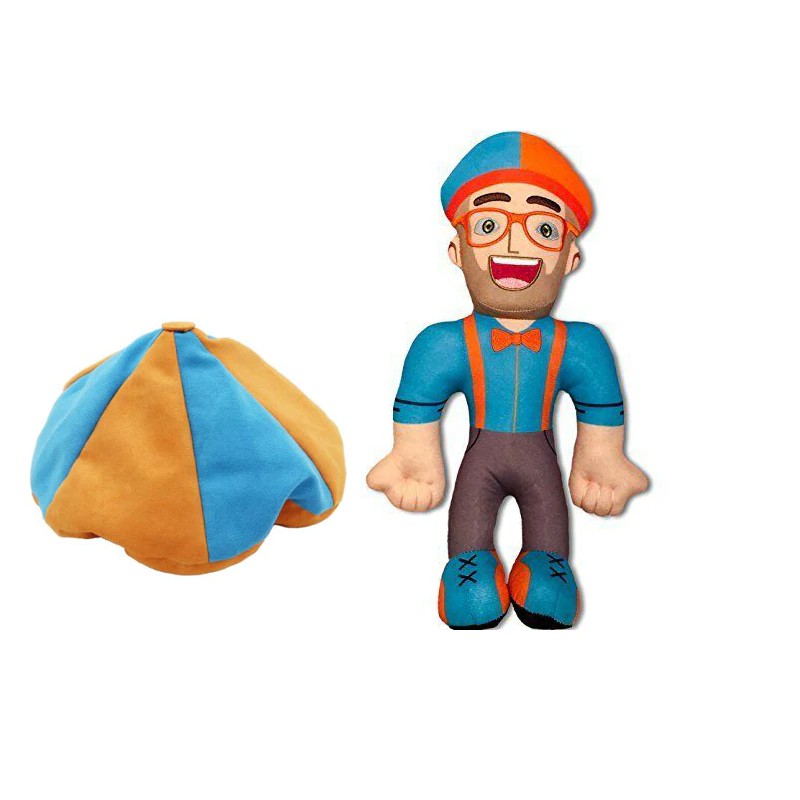 mainan 2019 New TV Anime Blippi Plush Toy  Soft Stuffed Doll For Baby  Prop Cosplay Children